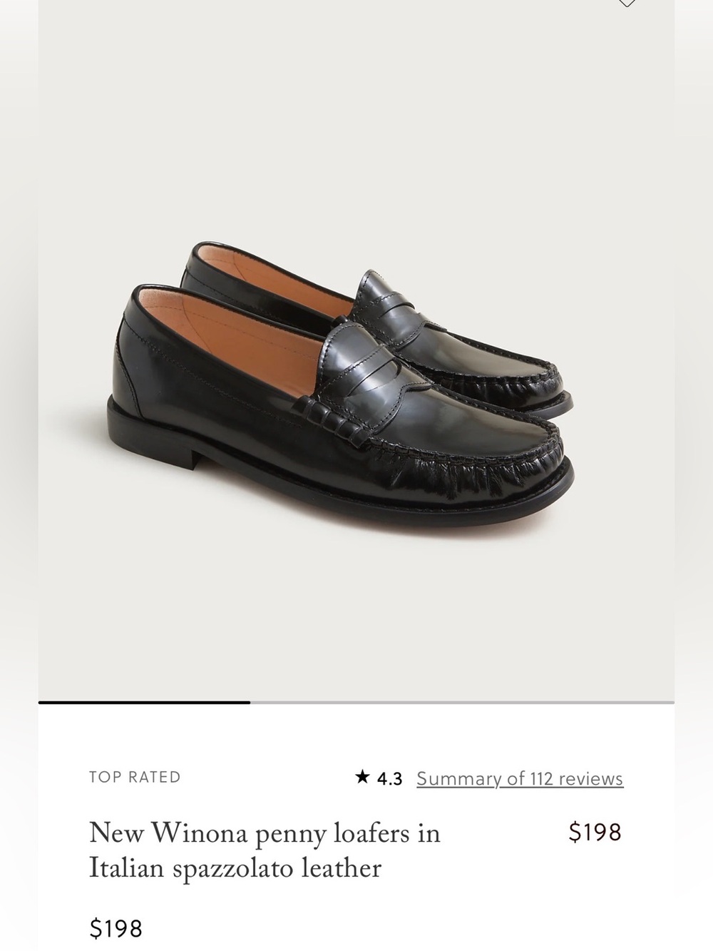 Women’s JCrew Penny Loafers (6.5)
